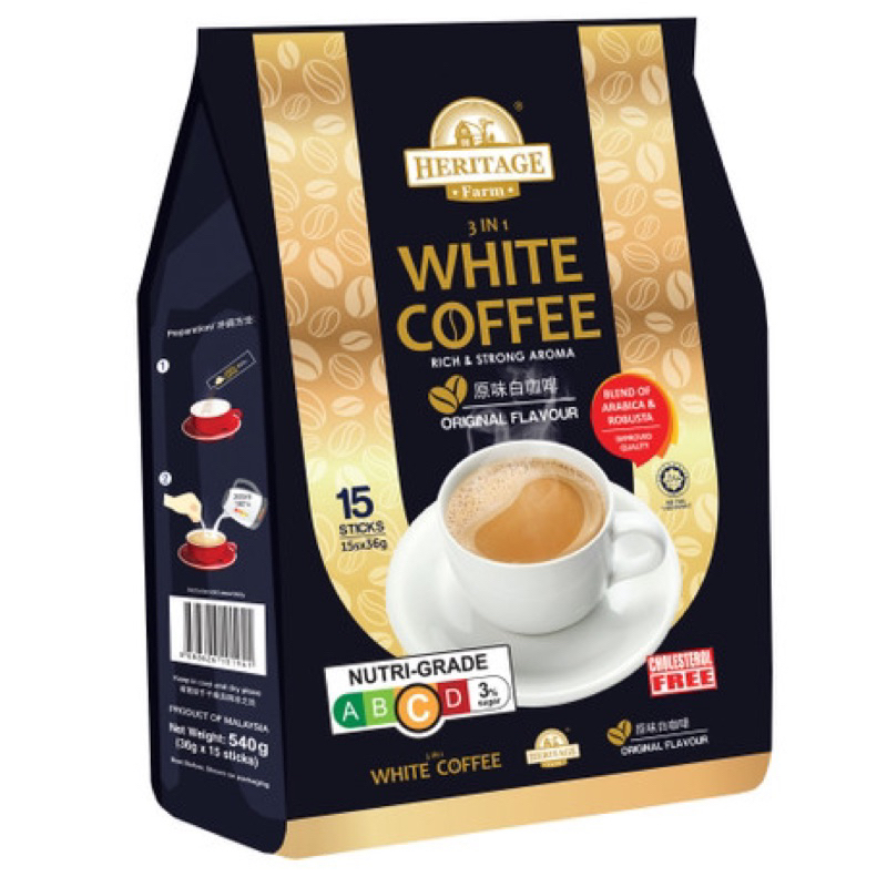 Heritage Farm White Coffee / Milk Tea Original Hazelnut Brown Sugar ...