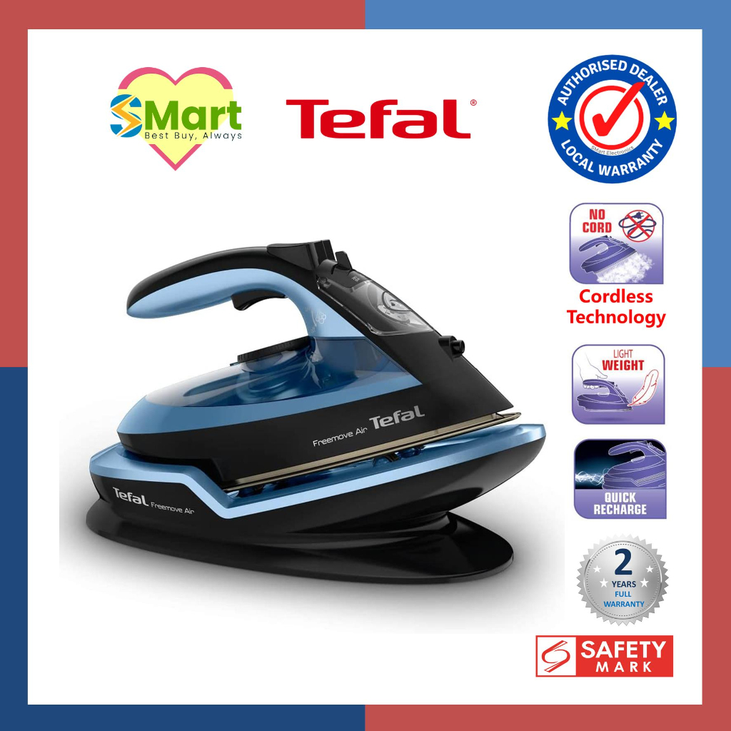 Tefal Freemove Air Cordless Steam Iron [FV6551] Shopee Singapore