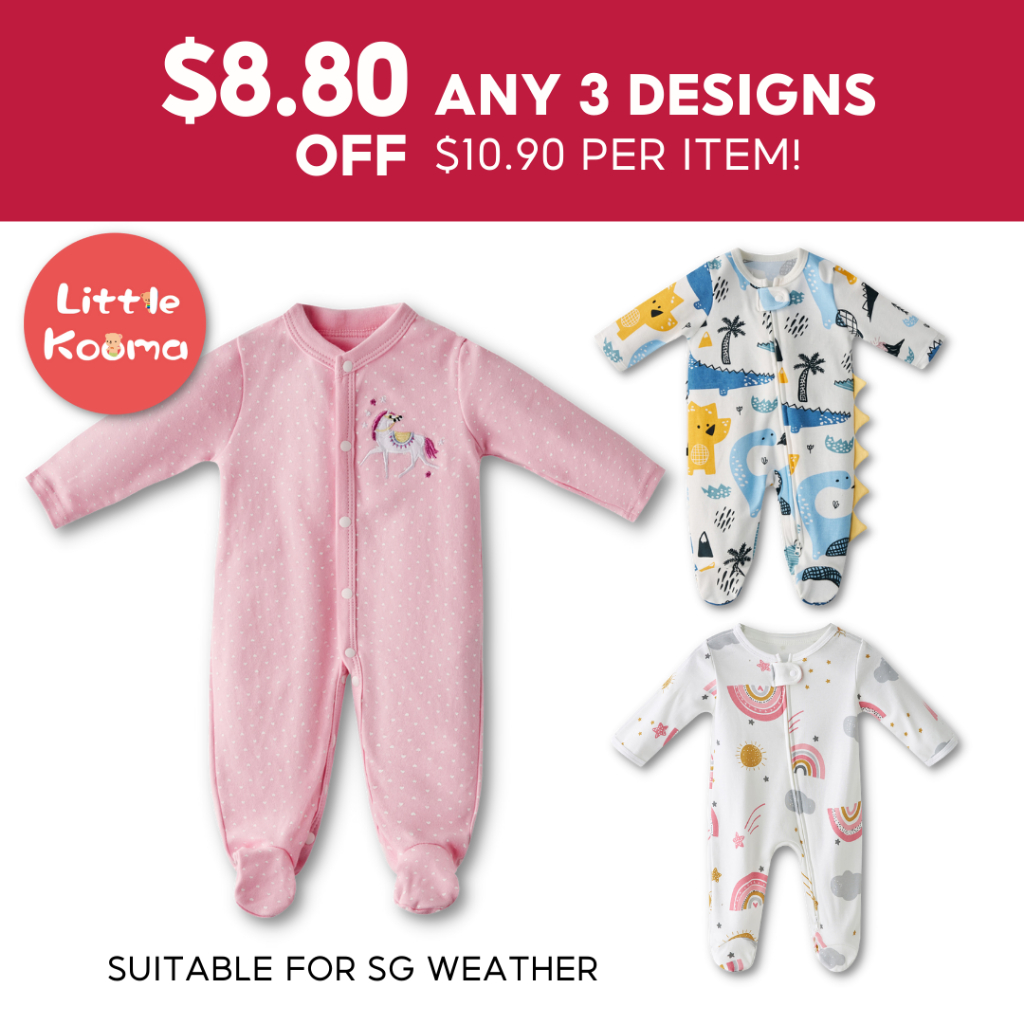 Newborn Baby Bamboo Cotton Sleepsuit Onesie Zip Sleepsuit Feet Covered