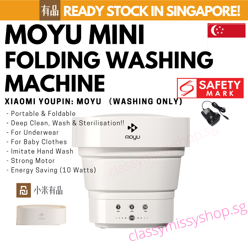 [CLEAR STOCK PRICE] XIAOMI Youpin MOYU Mini Portable Folding Washing