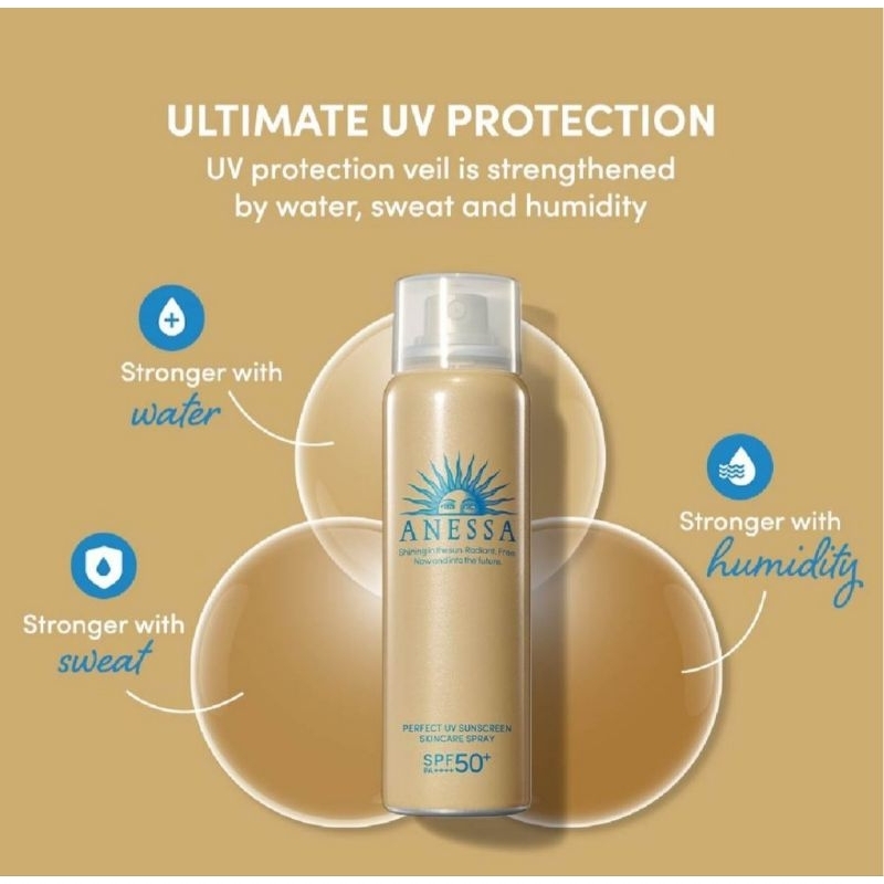 Anessa Perfect UV Sunscreen Spray SPF50+ 60g | Shopee Singapore