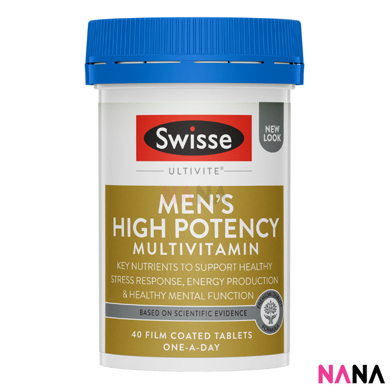 Swisse Men's High Potency Multivitamin 40 Tablets (EXP:01 2026 ...