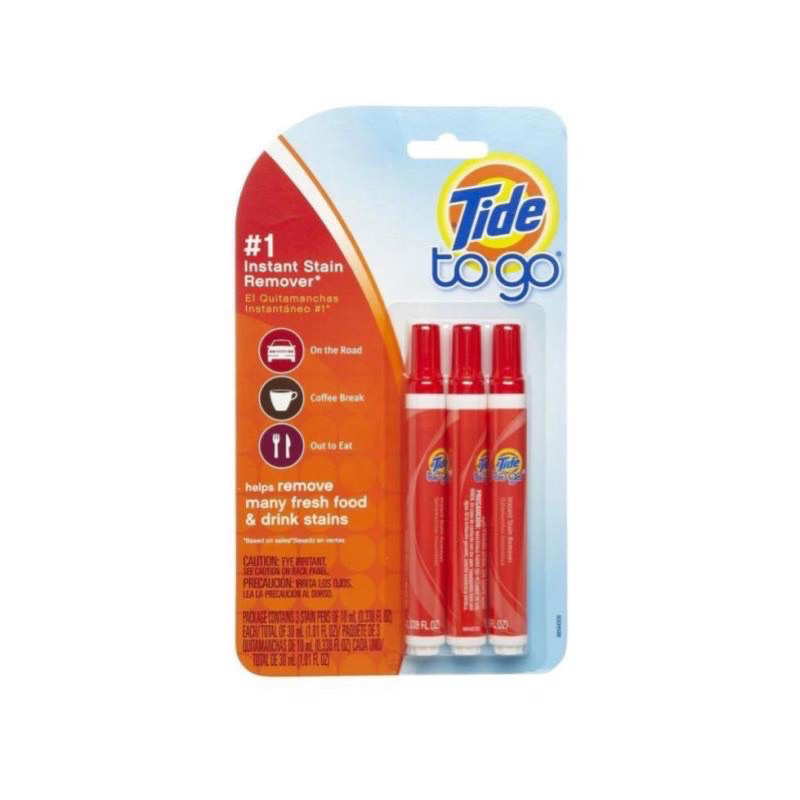 [3 Counts] Tide to Go Instant Stain Remover Pen (10ml*3) | Shopee Singapore