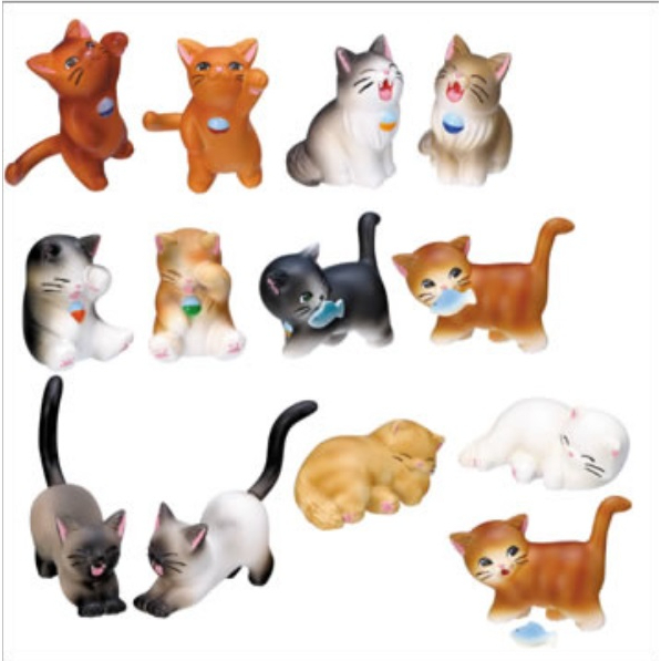 RARE Yujin Gashapon Gacha Cat Mini Mascot Figure Collection Capsule Toy ...