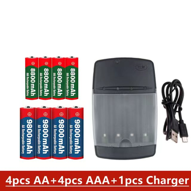 USB Smart Battery Charger for AA/AAA Alkaline 1.5V Rechargeable