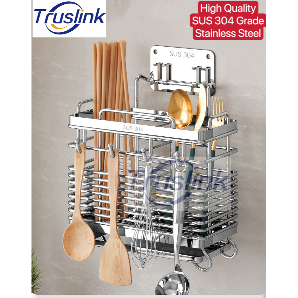 Upgraded High Quality SUS304 Stainles Steel Knife Fork Spoon Holder ...