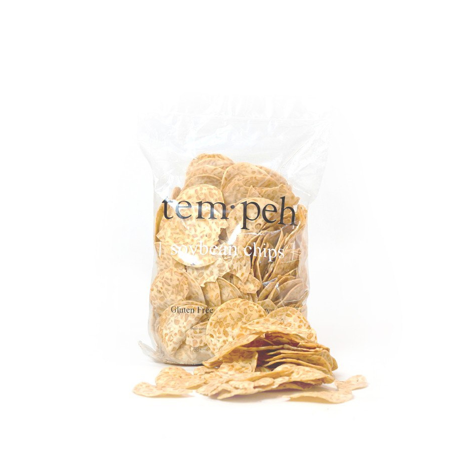 Famous Tempeh Fried Soybean Chips tem peh from Indonesia 500 gram