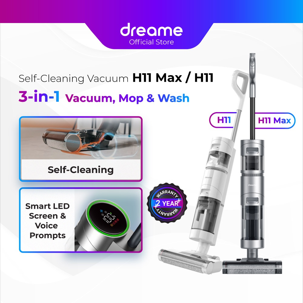 Dreame H11 Max/H11 SelfCleaning Cordless Vacuum Cleaner 3in1 Wet and