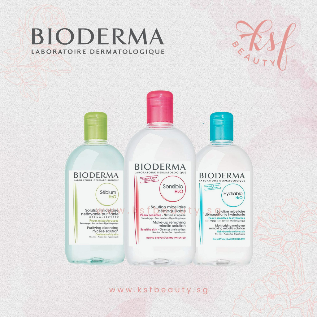 Bioderma Skincare Sensibio /Sebium /Hydrabio H2O Micellar Water Makeup