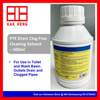 PYE Drain Clog Free Cleaning Solution Wash Basin Outlet Clogged Pipes ...