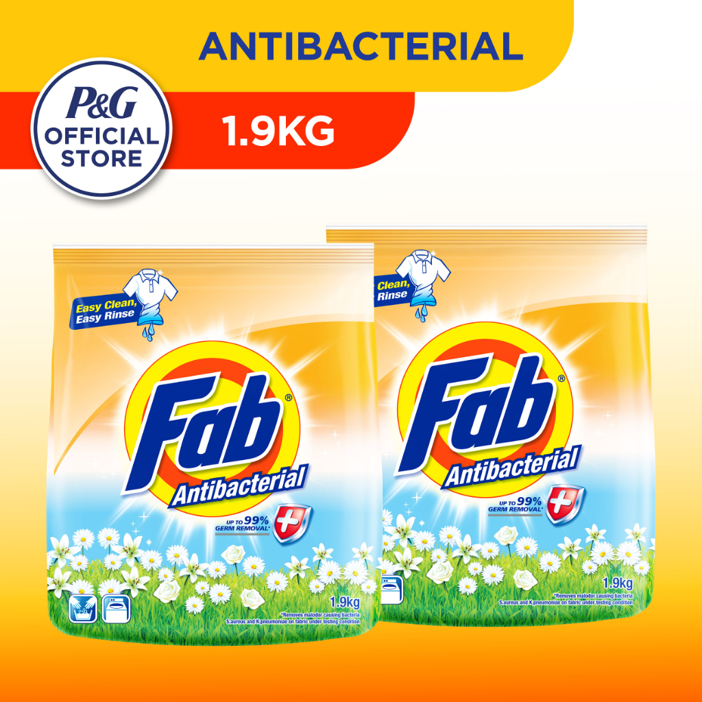 [Bundle of 2] FAB Laundry Powder Detergent 1.9kg Shopee Singapore