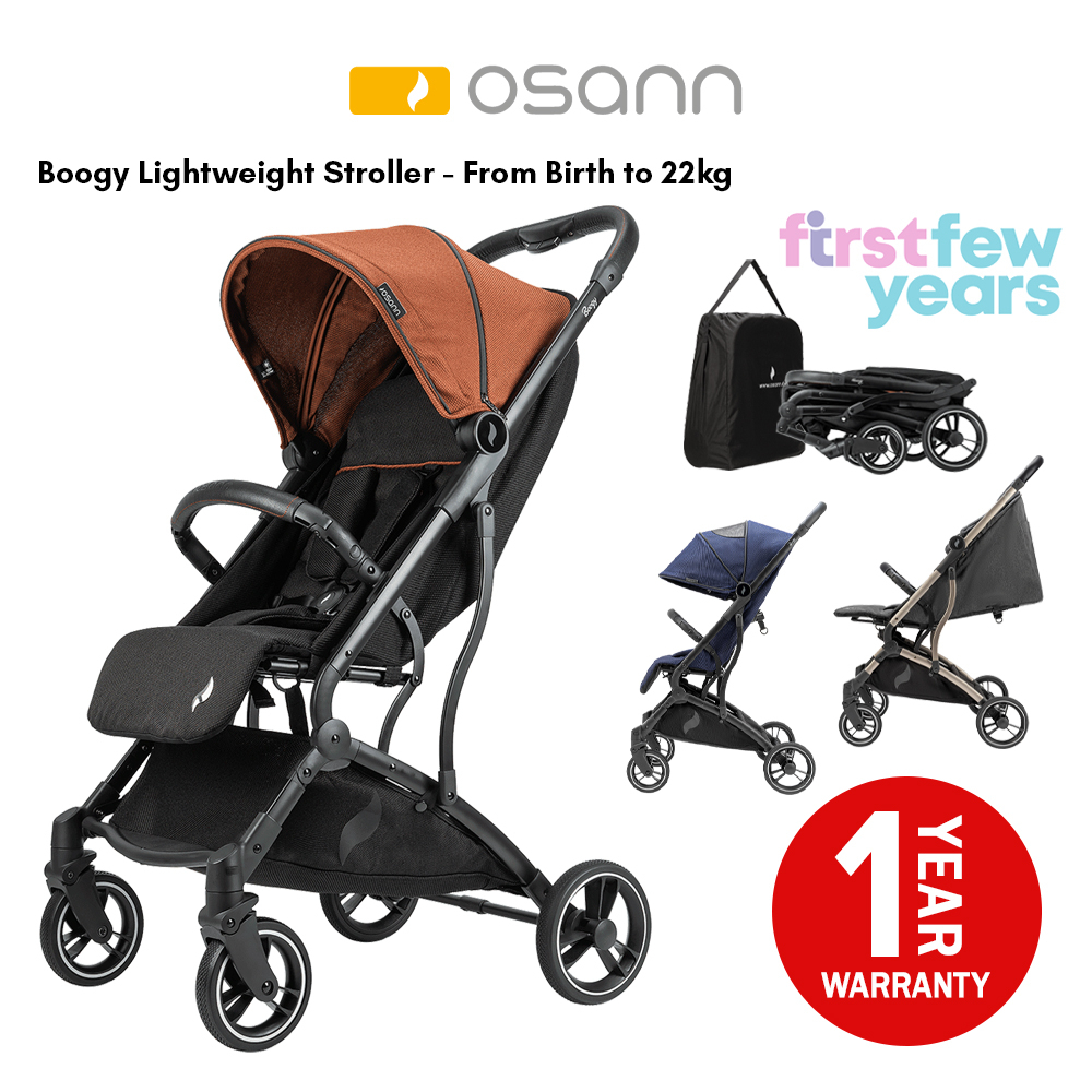 Osann Boogy Lightweight Stroller (4 Colors) Onehand fold With Rain