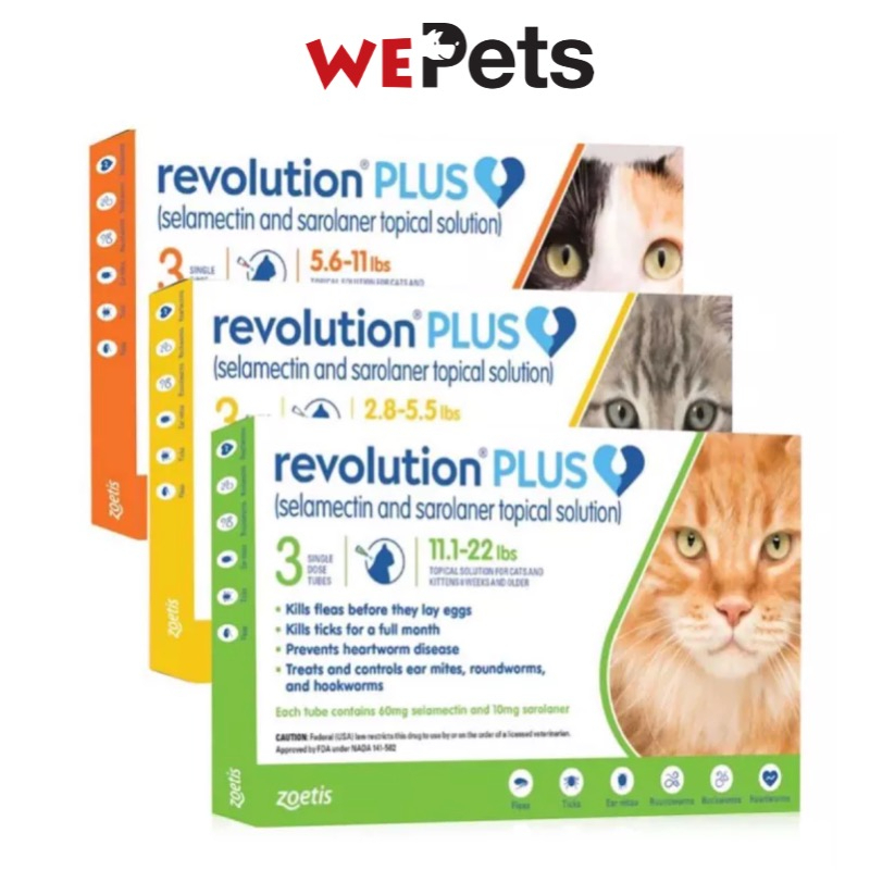 Revolution Plus for Cats & Kitten (3 Dose) Shopee Singapore