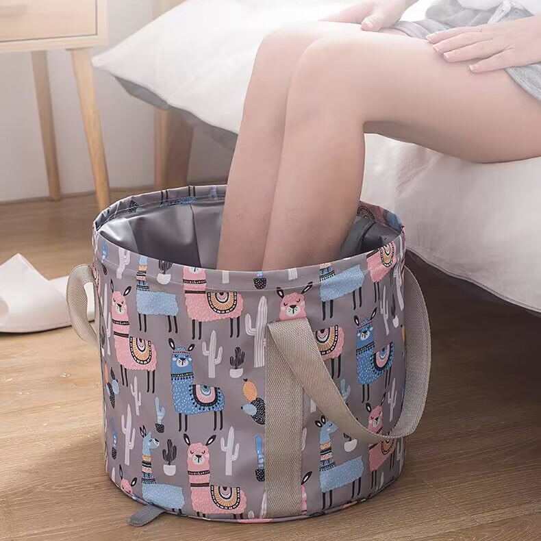 21L/26L Foldable Foot Bath / Travel Size Folding Pail Collapsible Foot