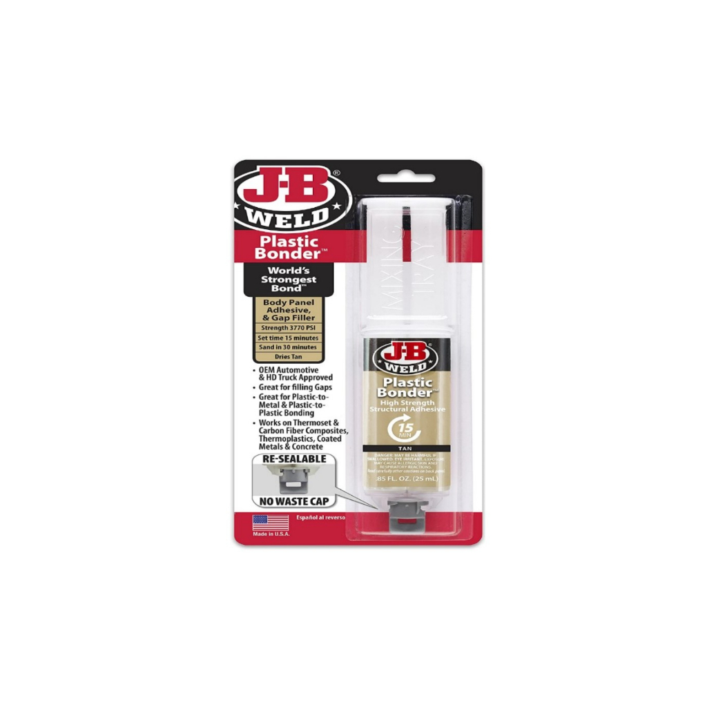 Jb Weld Plastic Bonder Syringe - Black Epoxy For Body Panels, Gap Filling Gap Filler Epoxy