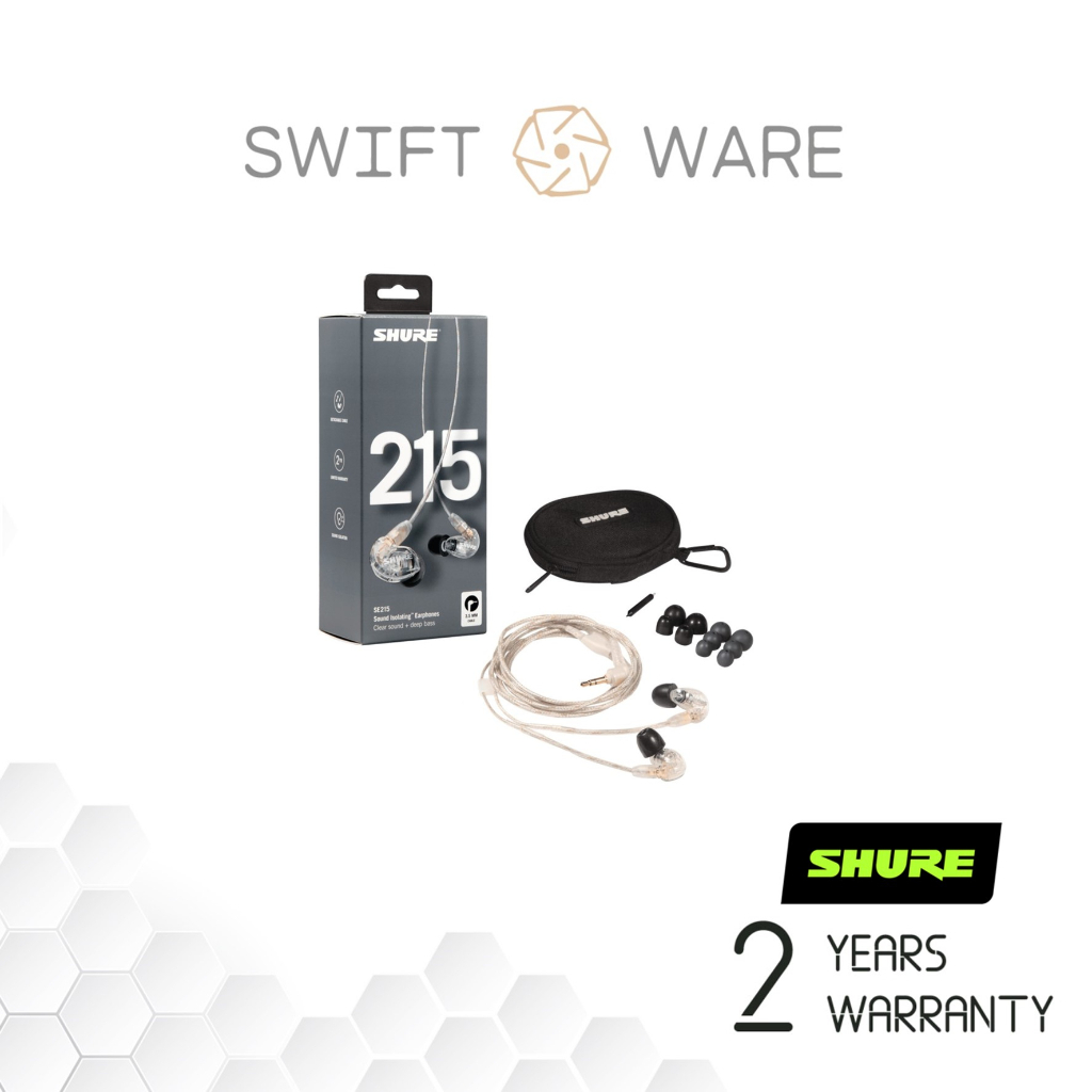 Shure SE215 Pro Professional Sound Isolating Earphones | Shopee