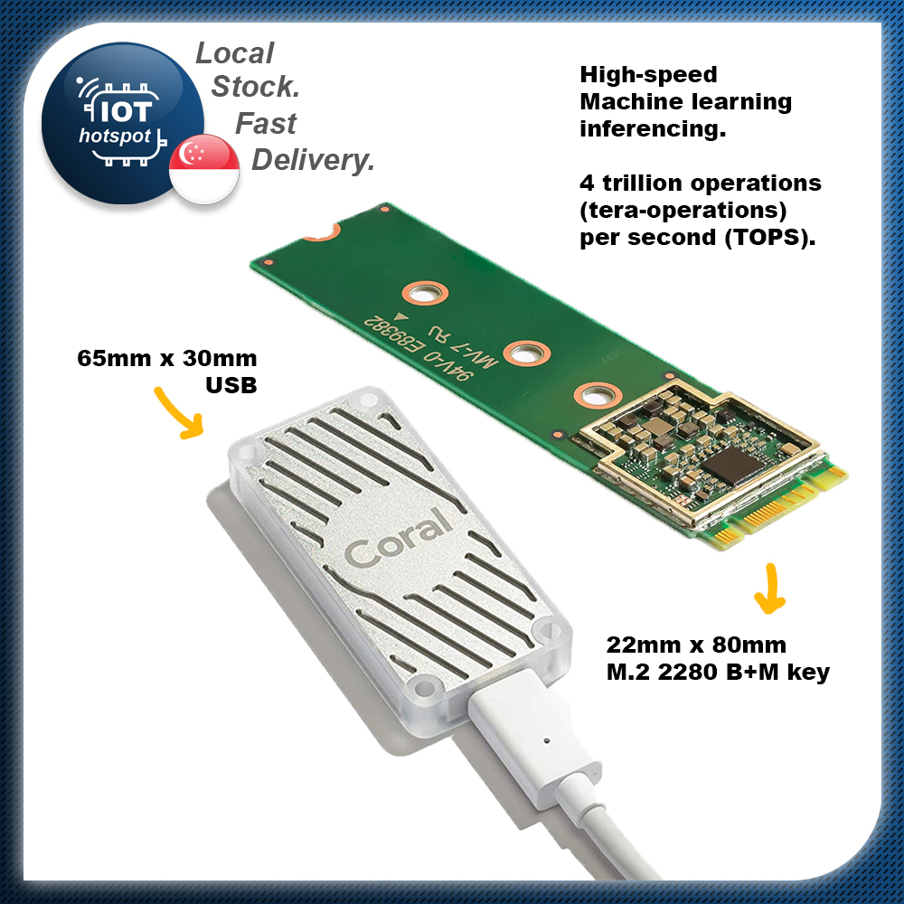 Coral USB Accelerator M.2 coral.ai tpu google | Shopee Singapore