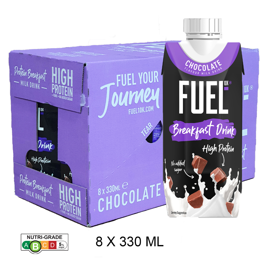 FUEL10K High Protein Breakfast Milk Gluten Free 330ml X 8- Case ...