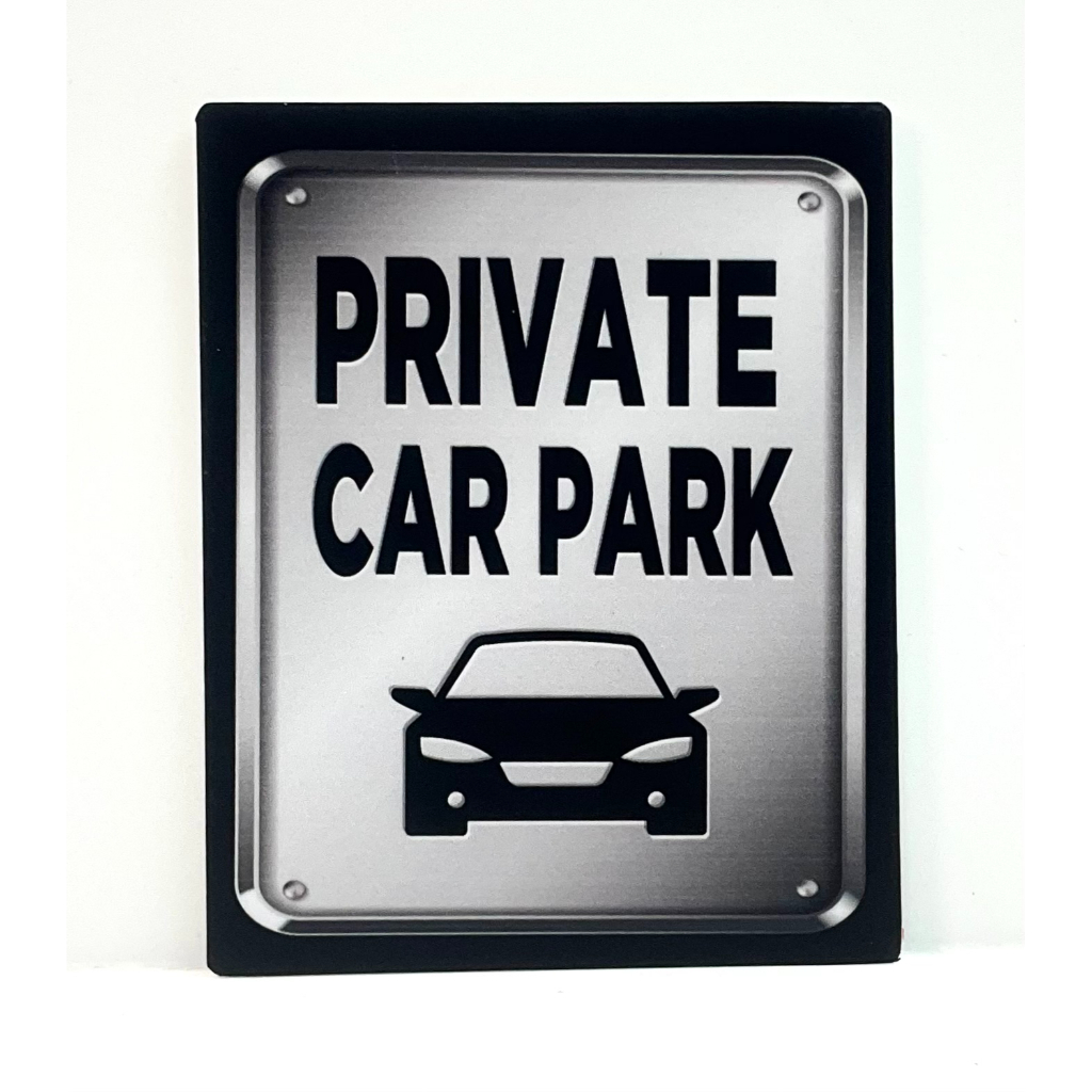 Private Car Park Signage 80mm X 100mm Shopee Singapore