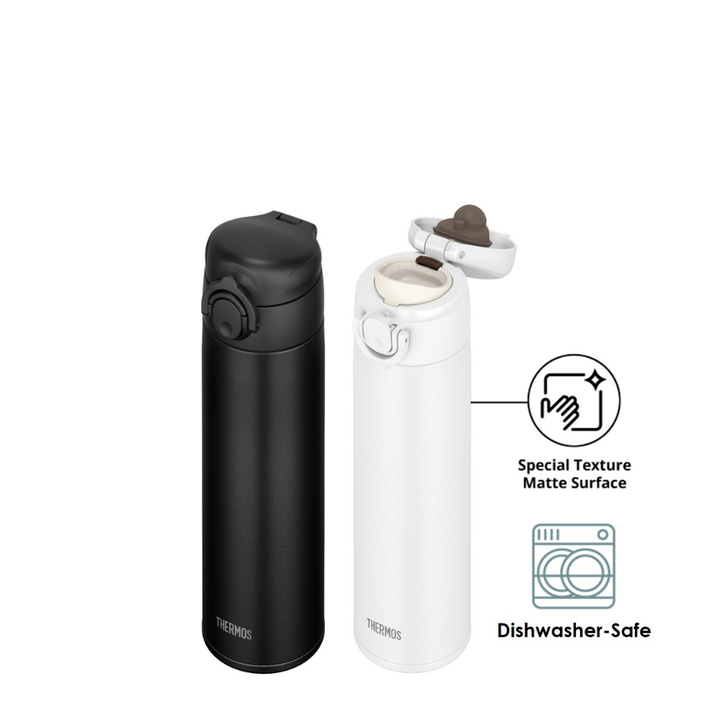 Thermos® JOK-500 Dishwasher-safe 500ML One-Push Bottle Stainless Steel 304 photo 3