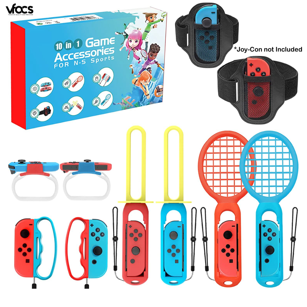 Nintendo Switch Joy-Con Sports Accessories Bundle Set 10 in