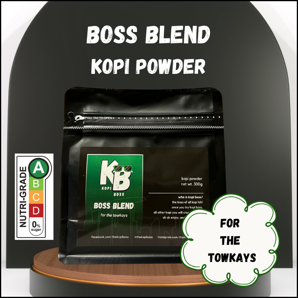 Kopi Boss | Boss Blend - Kopi Powder (300g) Freshly Roasted Kopitiam