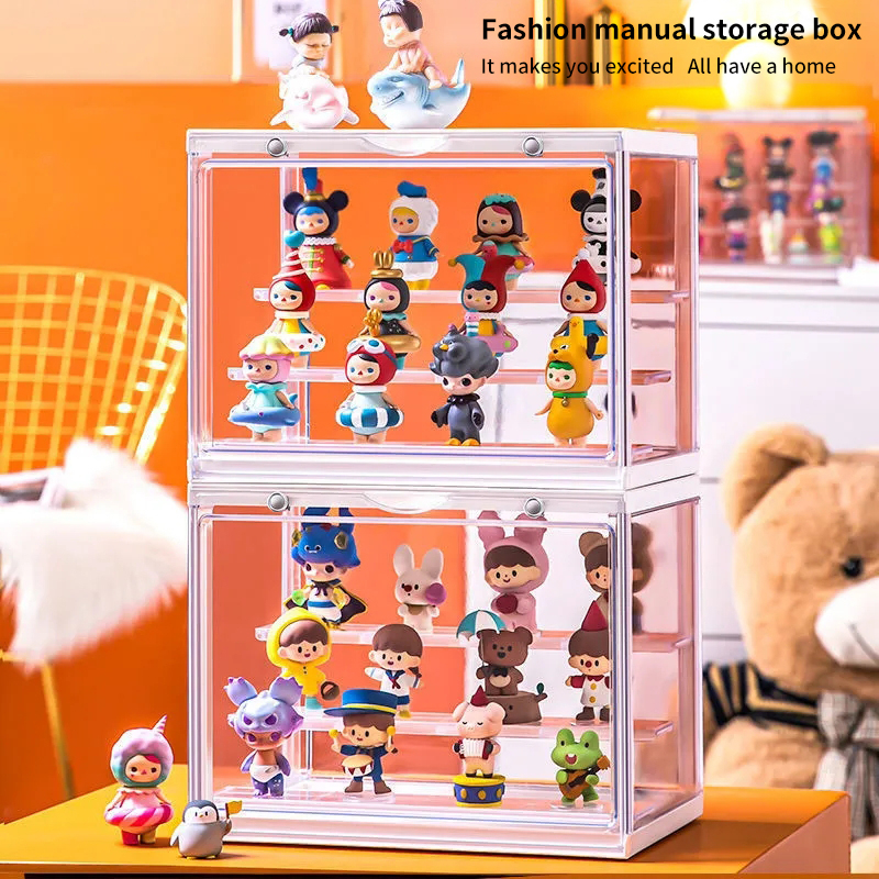 Bubble Matt display storage box Acrylic hand display rack dustproof ...