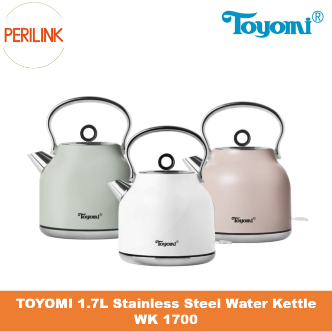 Toyomi 1.5L Stainless Steel Cordless Kettle WK 1633