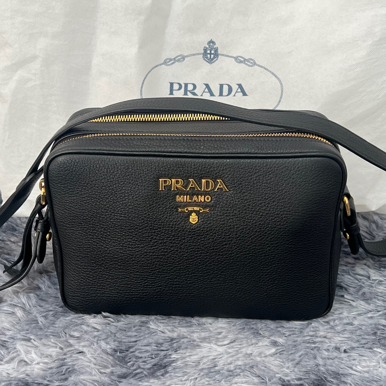 PRE ORDER PRADA DOUBLE ZIP CAMERA BAG BLACK