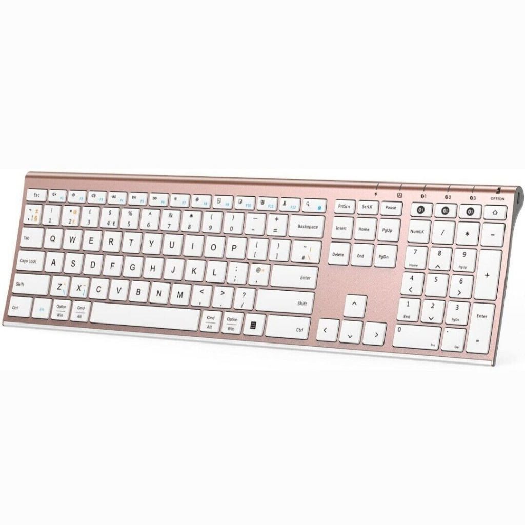 (K035) Jelly Comb Wireless Ultra Slim Bluetooth Keyboard - Rose Gold ...