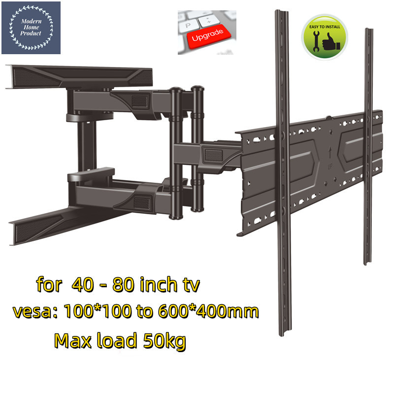 Double Arm full motion Wall Mount TV Brackets Swivel Vstar S8 for 40
