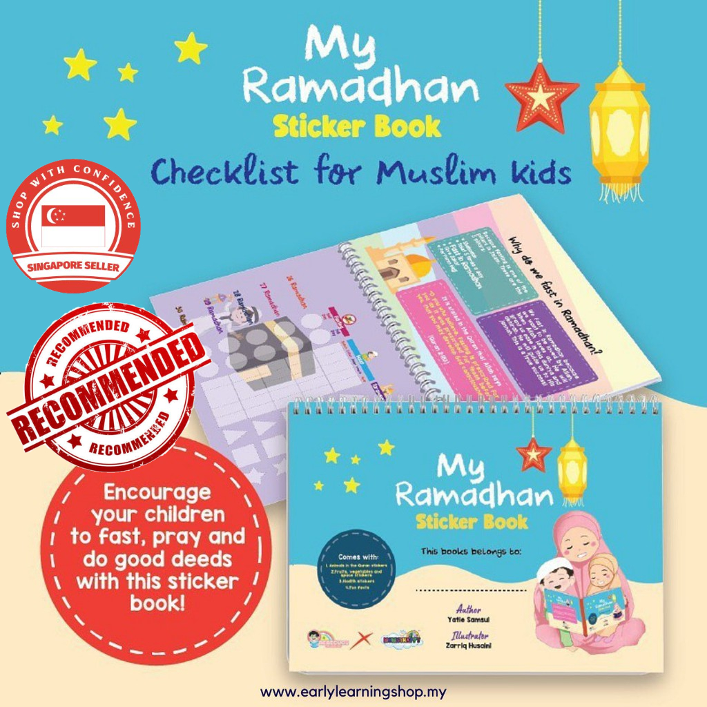 [SINGAPORE SELLER] MY RAMADHAN STICKER BOOK / RAMADAN CHECKLIST TRACKER ...