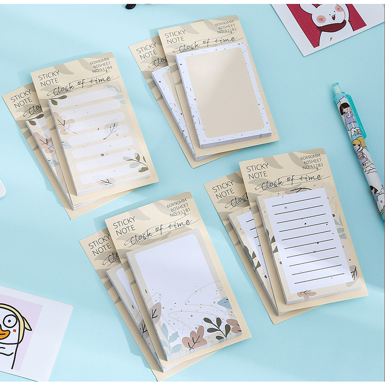 [Local SG] 60 sheets Sticky Note / Adhesive Memo Pad / Korean Sticky ...