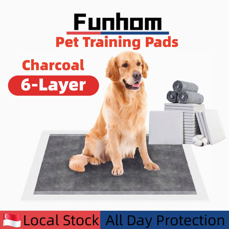 [SG]Charcoal Pee Pads for Pets With Carbon Odor Control 6Layer Super