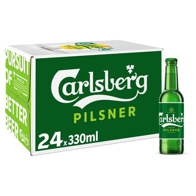 Carlsberg 330ml X 24 Bottles (BBD: May 2025) | Shopee Singapore