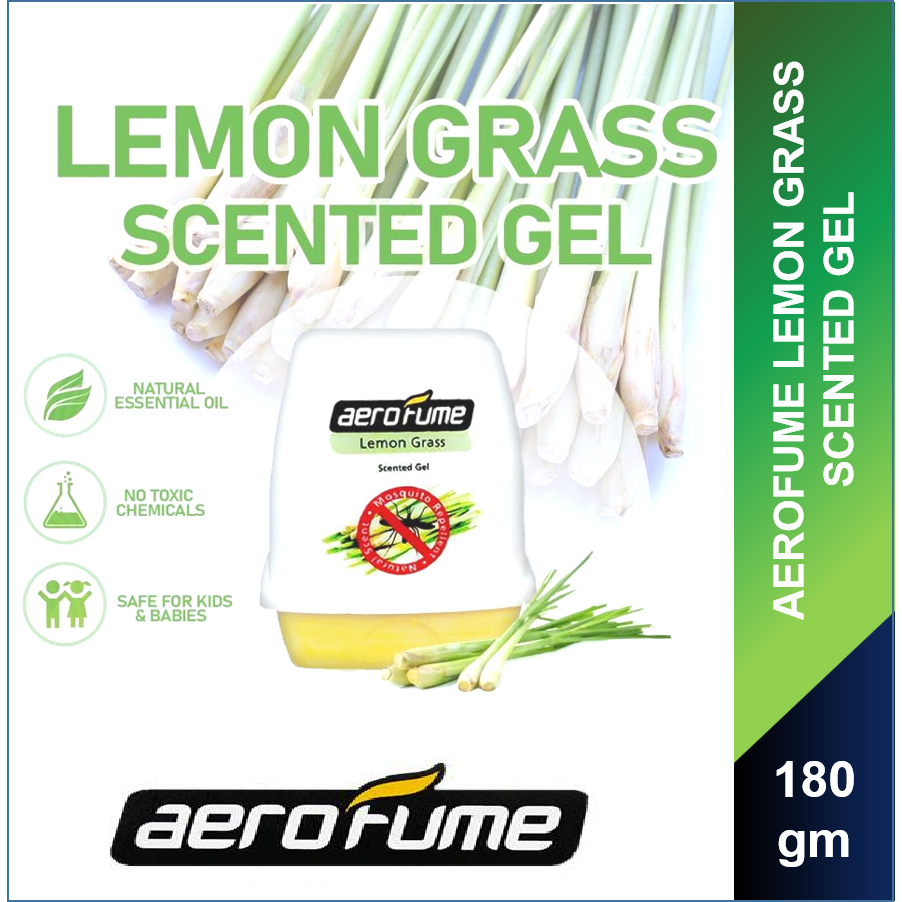 Aerofume Lemongrass Scented Gel Natural Mosquito Repellent Air Freshener 180g Shopee Singapore 4737