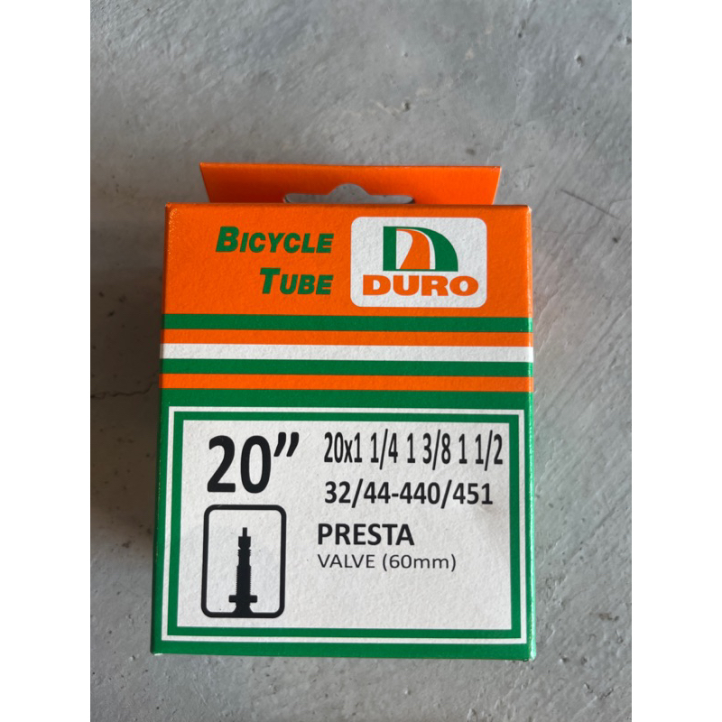 DURO 26" Bike Tube – Fits 1.75 To 2.125 Tires, 48mm Presta Valve, Rubber 3 thumbnail image