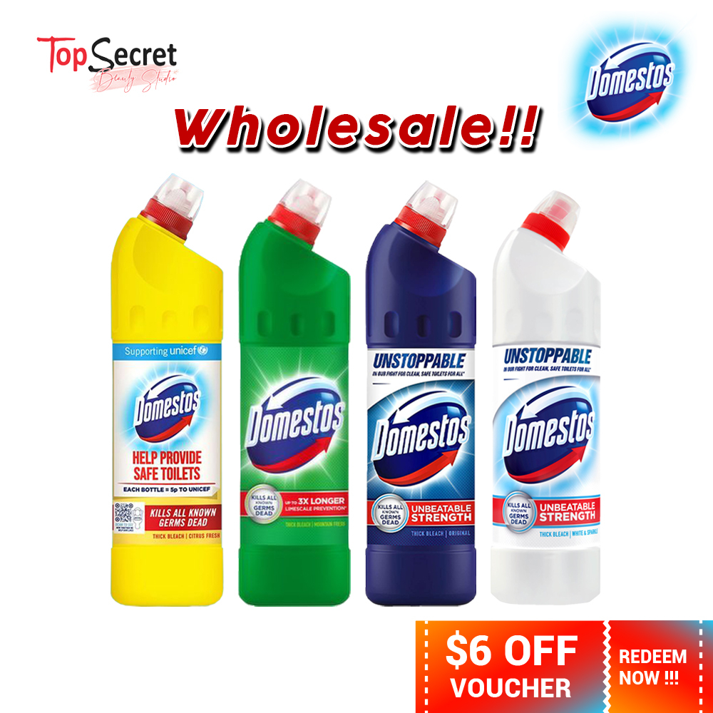 Domestos Thick Bleach 750ml Kitchen & Toilet Bleach Cleaner (Citrus