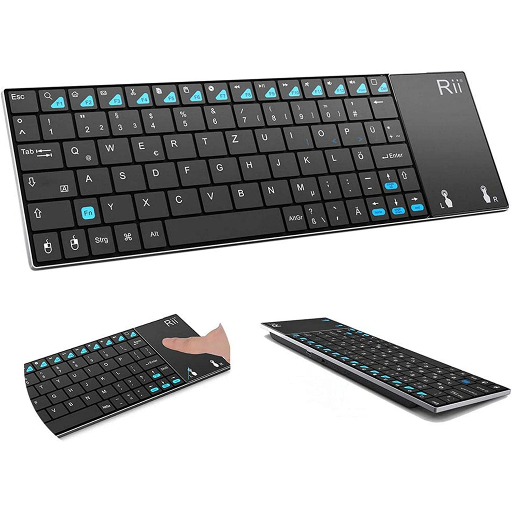 (K010) Rii Mini Stainless Steel Portable Wireless Keyboard with USB ...