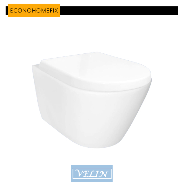 [ VELIN ] V8003 Wall Hung Toilet Bowl c/w Wall Hung Bracket (For