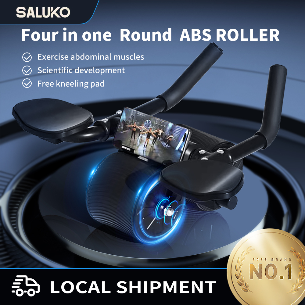 【SG Dliver】2023 NEW Multi-functional Abdominal Wheel Automatic Rebound Roll Abdominal Training Abdominal Muscle Thin Bel