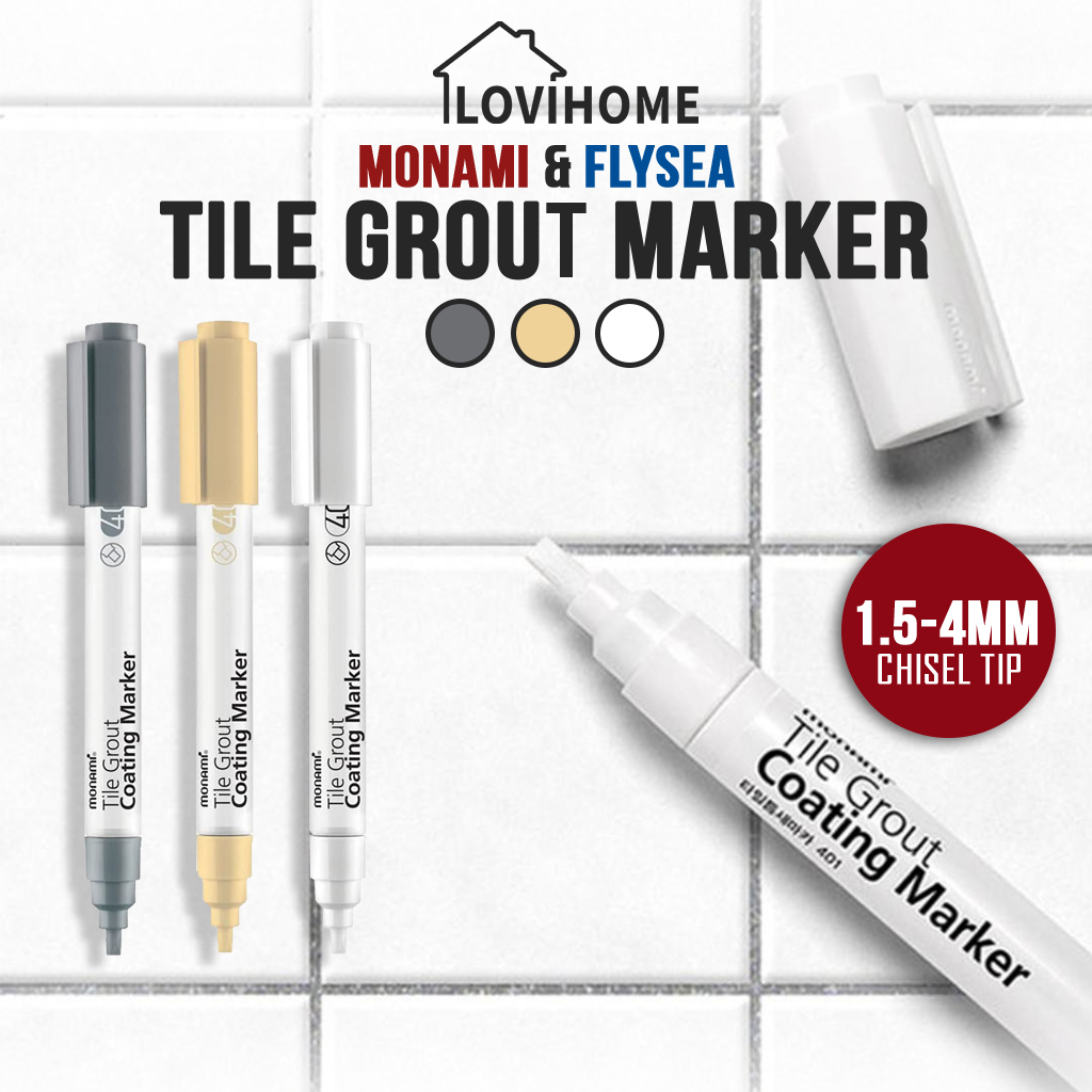 SG MONAMI Premium Tile Grout Marker Pen Waterproof Anti Mold Gap