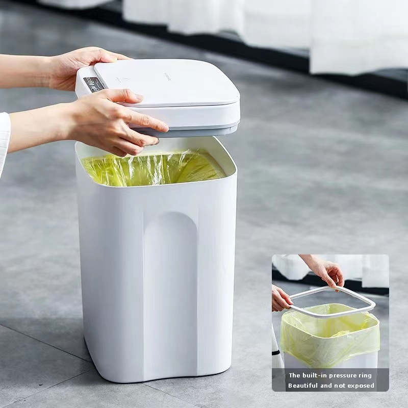 🎀SG SELLER🎀Smart Induction Touching Garbage Bin SelfSealing SelfChanging Trash Can Automatic