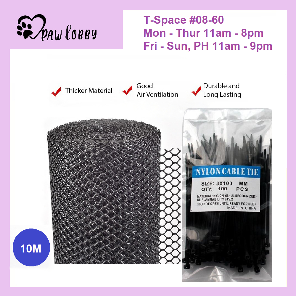 Ready Stock Pvc Plastic Mesh Multipurpose Safety Protective Pet Cat Proof Netting For