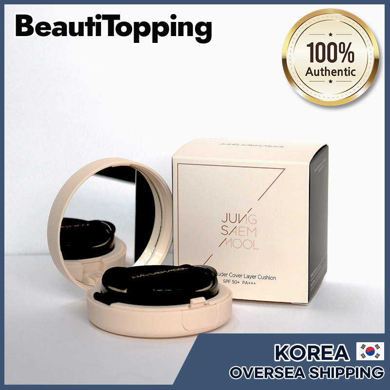 [JUNG SAEM MOOL] Skin Nuder Cover Layer Cushion (Cushion+Reill set) , SPF 50+ PA+++ Shopee