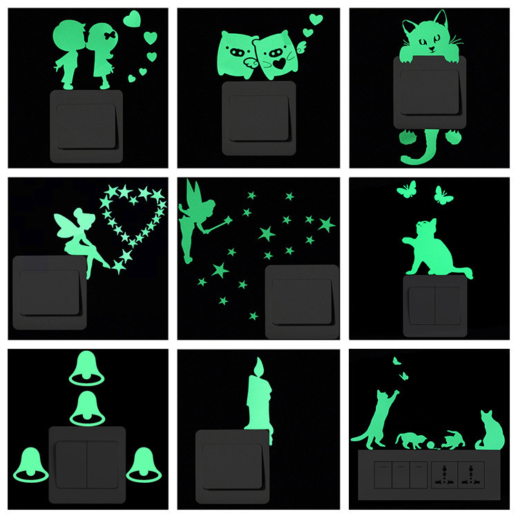 GLOW IN THE DARK LUMINOUS SWITCH DECAL * SUPPORT LOCAL** CUSTOMISE ...
