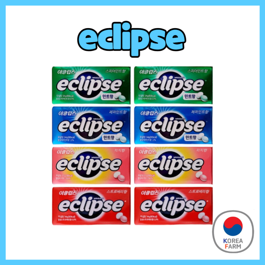 Eclipse No Sugar Refreshing Candy 34g peach / watermelon / mint