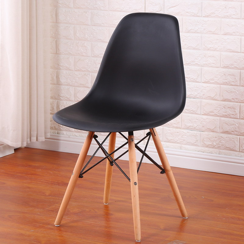Nordic Lounge Chair Simple Minimalist Ergonomic Beech Wood Curvy Office ...