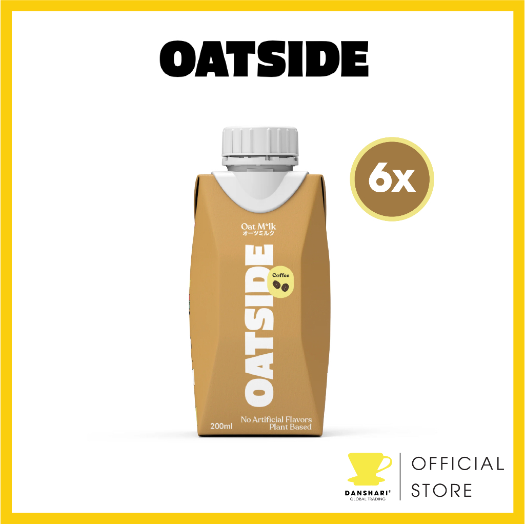 OATSIDE Oat Milk Coffee Pocket Packs (6 x 200ml) Best Before 07 Jun