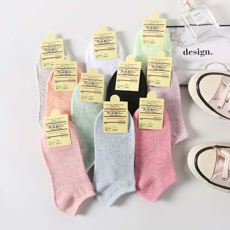 [SG STOCK] Cotton Women Ankle Socks Female Short Sock High Quality ...